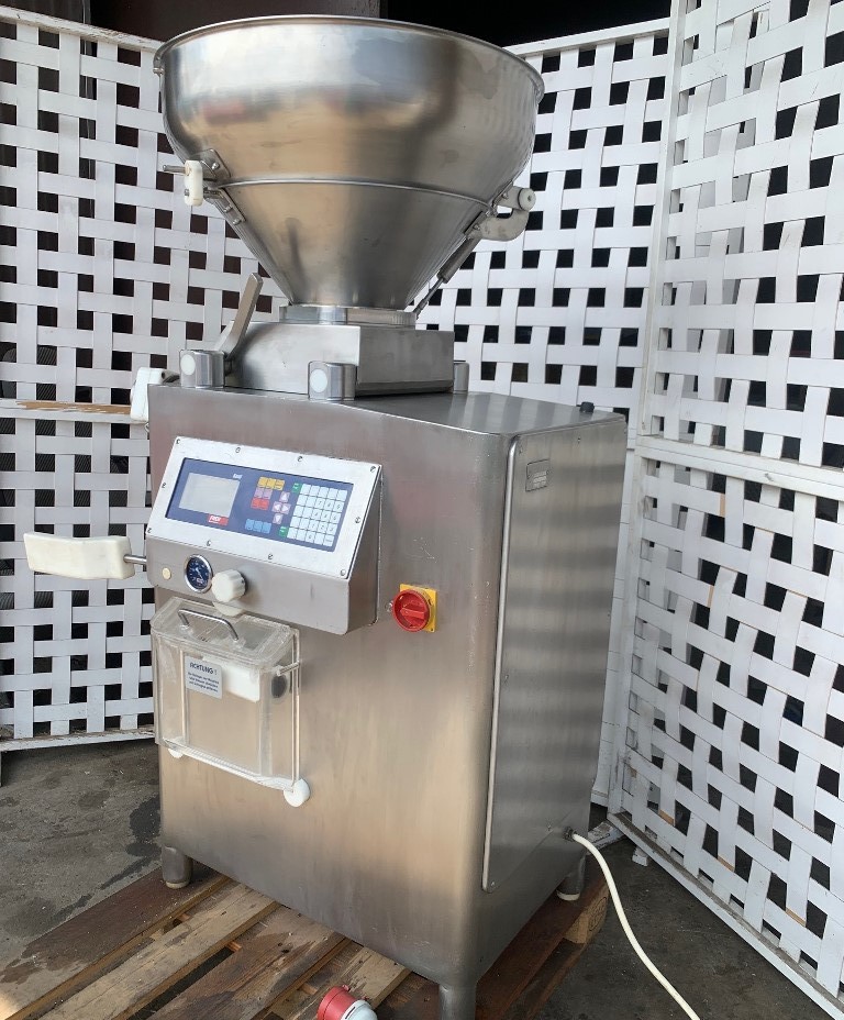 Masina de umplut carnati cu vacuum FREY KONTI E80, 80 litri, 3600 kg/h, sprit profesional, SH - Imagine 5